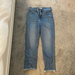 Madewell the perfect vintage crop Jean medium wash size 26